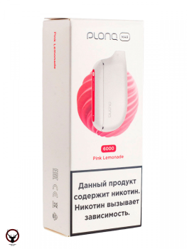 Электронная сигарета PLONQ MAX Розовый лимонад (6000 затяжек) 20 мг