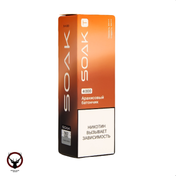 Электронная сигарета SOAK T Арахисовый батончик 4000 затяжек