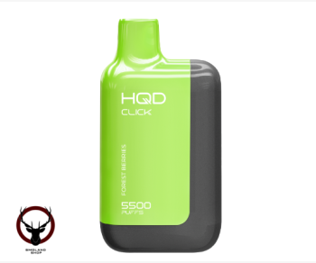 Электронная сигарета HQD CLICK Устройство + картридж Микс кислых ягод (5500 затяжек)