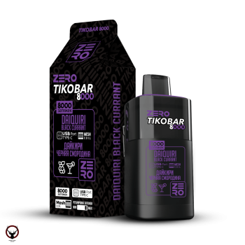 Электронная сигарета TIKOBAR ZERO Дайкири Черная Смородина 8000 затяжек