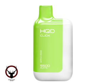 Электронная сигарета HQD CLICK Устройство + картридж Яблоко груша (5500 затяжек)