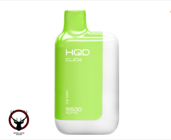 Электронная сигарета HQD CLICK Устройство + картридж Сладкая мята (5500 затяжек)