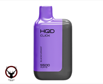 Электронная сигарета HQD CLICK Устройство + картридж Чёрная смородина (5500 затяжек)