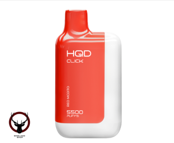 Электронная сигарета HQD CLICK Устройство + картридж Красный мохито (5500 затяжек)