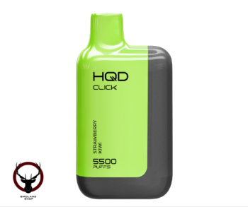 Электронная сигарета HQD CLICK Устройство + картридж Клубника Киви (5500 затяжек)