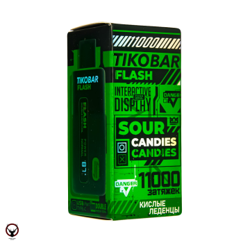Электронная сигарета TIKOBAR FLASH Кислые Леденцы 11000 затяжек