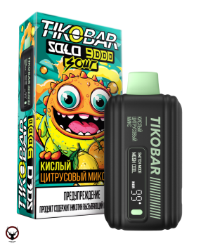 Электронная сигарета TIKOBAR SOLO Кислый Цитрусовый Микс 9000 затяжек
