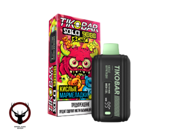 Электронная сигарета TIKOBAR SOLO Кислые Мармеладки 9000 затяжек