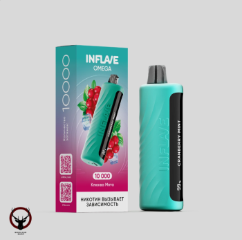 Электронная сигарета INFLAVE OMEGA Клюква мята (10000 затяжек)