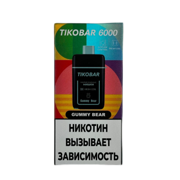 Эл. сиг. TIKOBAR 6000 Gummy Bear (Мармеладные Мишки)  2 %