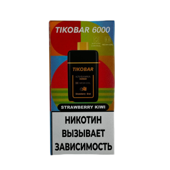 Эл. сиг. TIKOBAR 6000 Strawberry Kiwi (Клубника Киви)  2 %
