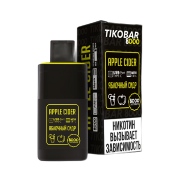 Эл. сиг. TIKOBAR 8000 Apple Cider (Яблочный Сидр)  2 %