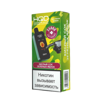 Эл. сиг. HQD NEO X РФ (25000) Кислый сок зеленых яблок 4 мл