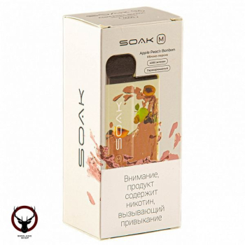 SOAK M Apple Peach Bonbon 4000 затяжек МРК