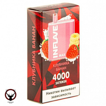 INFLAVE MAX Клубника-Банан (4000 затяжек) МРК