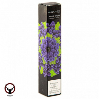 SOAK S Isabella Grapes 2500 затяжек МРК