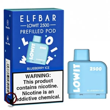 Картридж Elf Bar Lowit 2500 20 мг, 6 мл (Blueberry Ice) МРК
