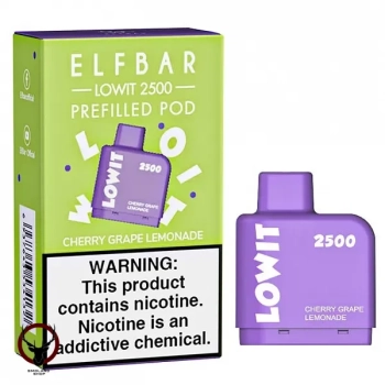 Картридж Elf Bar Lowit 2500 20 мг, 6 мл (Cherry Grape Lemonade) МРК