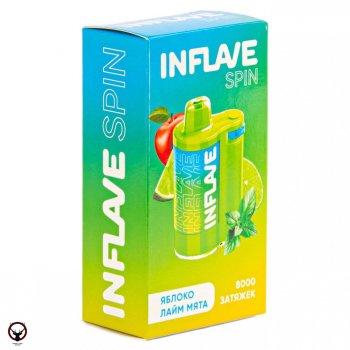 INFLAVE SPIN Яблоко лайм мята (8000 затяжек) МРК