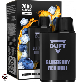 DUFT Blueberry Red Bull (7000 затяжек) МРК