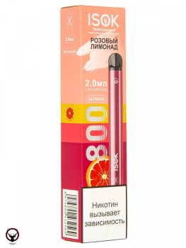 ISOK X Розовый Лимонад (800 затяжек) МРК