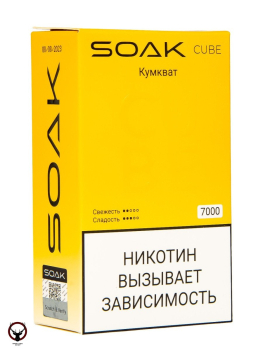 SOAK CUBE Кумкват 7000 затяжек МРК