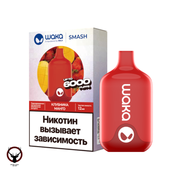 WAKA Клубника Манго (6000 затяжек) МРК