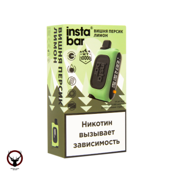 PLONQ INSTABAR Вишня Персик Лимон (10000 затяжек) 20 мг МРК