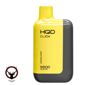 HQD CLICK Устройство + картридж Лимон мята (5500 затяжек) МРК