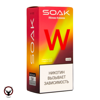 SOAK W Яблоко клюква 10000 затяжек МРК