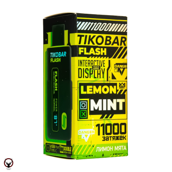 TIKOBAR FLASH Лимон Мята 11000 затяжек МРК