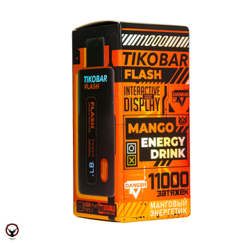 TIKOBAR FLASH Манговый Энергетик 11000 затяжек МРК