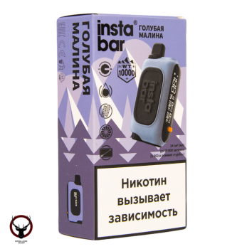 PLONQ INSTABAR Голубая малина (10000 затяжек) 20 мг МРК