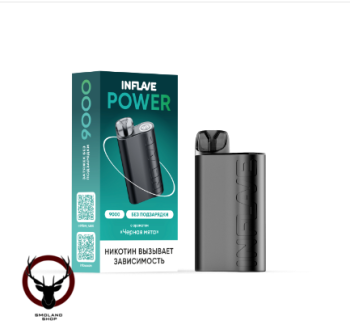 INFLAVE POWER Черная мята (9000 затяжек) МРК