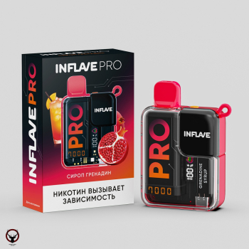 INFLAVE PRO Сироп гренадин (7000 затяжек) МРК