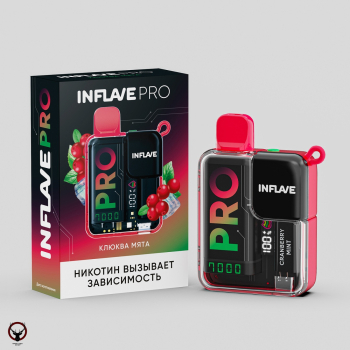 INFLAVE PRO Клюква мята (7000 затяжек) МРК