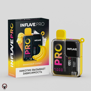 INFLAVE PRO Банановый сорбет (7000 затяжек) МРК