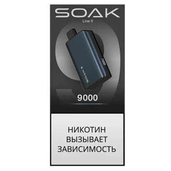 SOAK DARK BLUE Ежевика Апельсин 9000 затяжек МРК