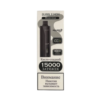 Эл. сиг. BUBBLEMON BOOSTER 15000 Яблоко ягода / Apple Berry 2 %
