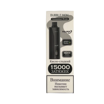 Эл. сиг. BUBBLEMON BOOSTER 15000 Смешанные ягоды / Mr Blue 2 %
