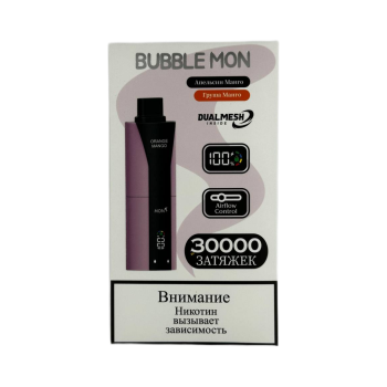 Эл. сиг. BUBBLEMON BOOSTER DUBLE 30000 Апельсин Манго + Груша Манго /Orange Mango + Pear Mango