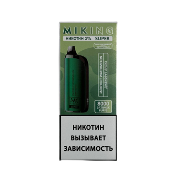 Эл. сиг. MIKING SUPER 8000 Джекфрут арбуз 2%