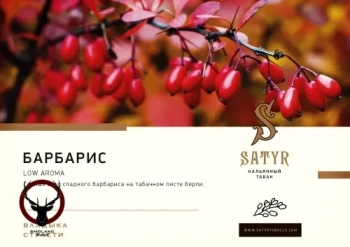Satyr с ароматом Барбарисовые Леденцы(BARBERRY/БАРБЕРИ), 25 гр.