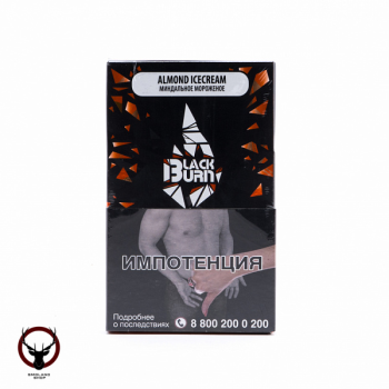 Burn BLACK Almond icecream 100гр МРК