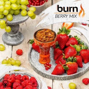 Burn с ароматом микс нежной малины и клубники, с ноткой винограда (Berry Mix), 200гр.