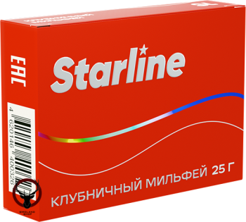 Табак для кальяна Starline "Старлайн" (Клубничный мильфей), 25 г
