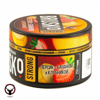 BRUSKO STRONG Персик с бананом и клубникой 250гр МРК