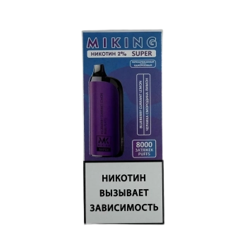 Эл. сиг. MIKING SUPER 8000 Черника смородина лимон 2%