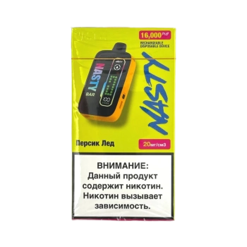Эл. сиг. NASTY BAR D16Ki 16000 Peach Ice / Персик лед 2 %