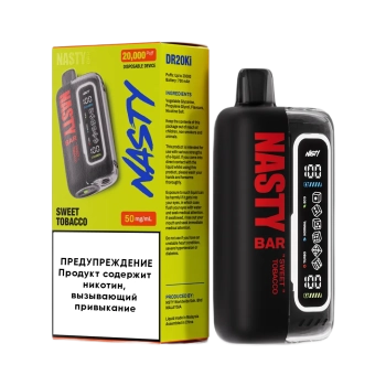 Эл. сиг. NASTY BAR XL DR20Ki 20000 Sweet Tabacco /Сладкий табак 2 %